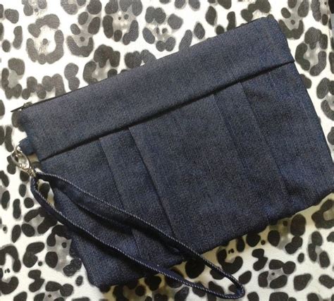 louis vuitton wristlet denim.